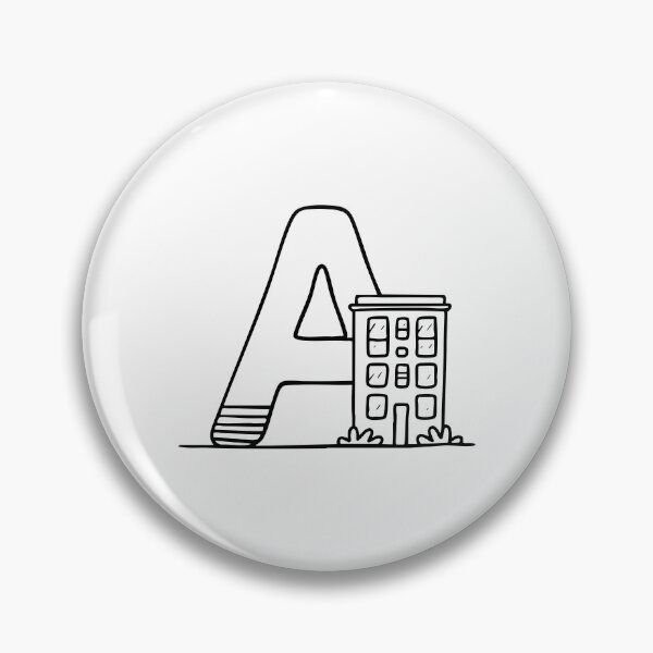 Item preview, Apartment Building Beside the Modern Letter A designed and sold by rasagamastore.