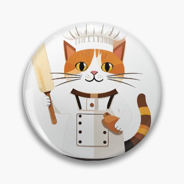 Artikelvorschau, Küchenkatze als Koch entworfen und verkauft von BysonDesigns.