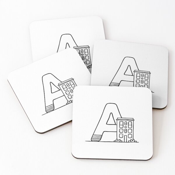 Item preview, Apartment Building Beside the Modern Letter A designed and sold by rasagamastore.