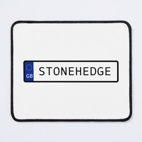 Item preview, Stonehedge United Kingdom EU Number Plate designed and sold by PatchMerch.