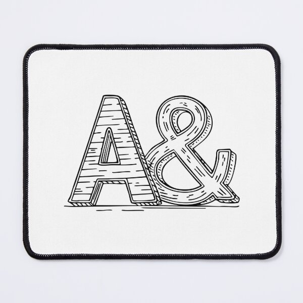 Item preview, the Letter A Beside an Ampersand designed and sold by rasagamastore.
