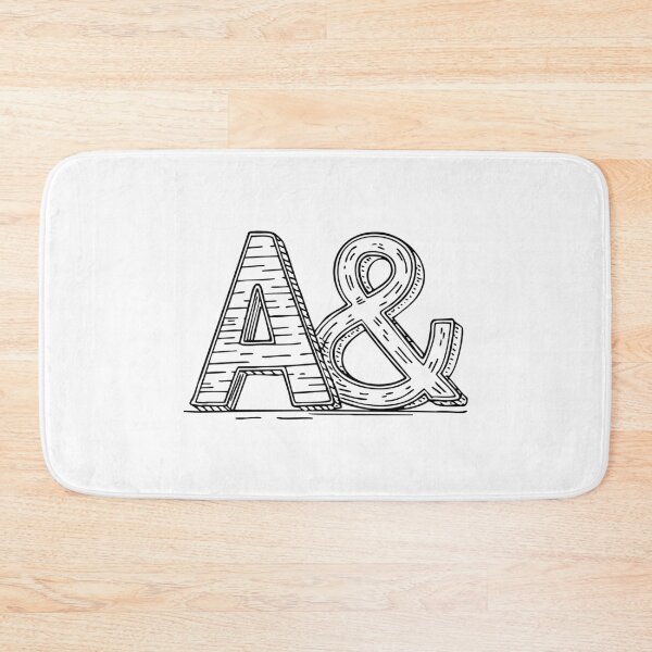 Item preview, the Letter A Beside an Ampersand designed and sold by rasagamastore.
