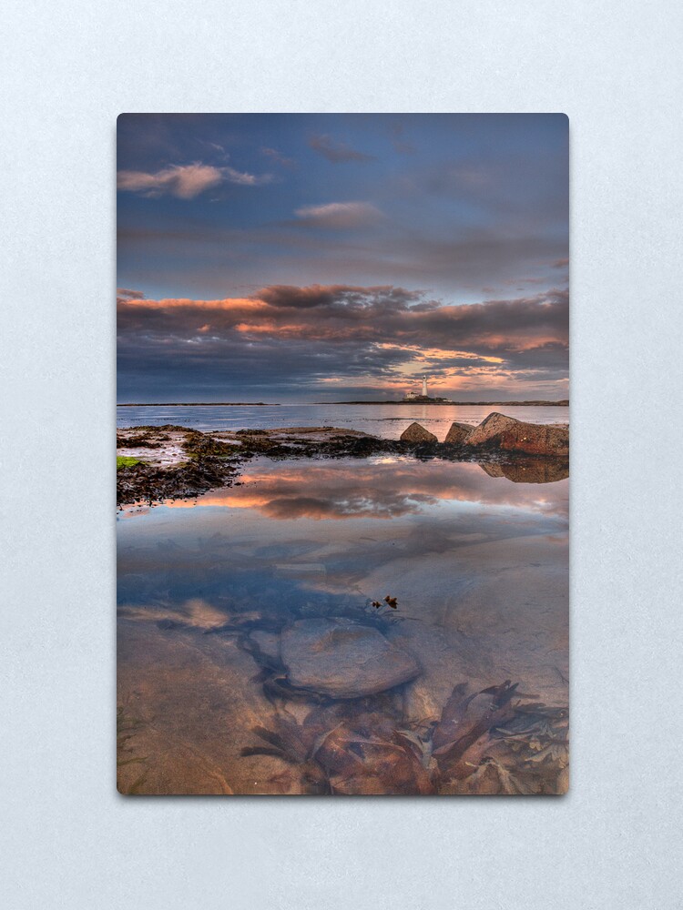 Alternate view of Water reflections Metal Print