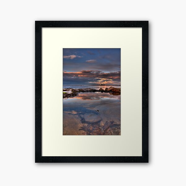 Water reflections Framed Art Print