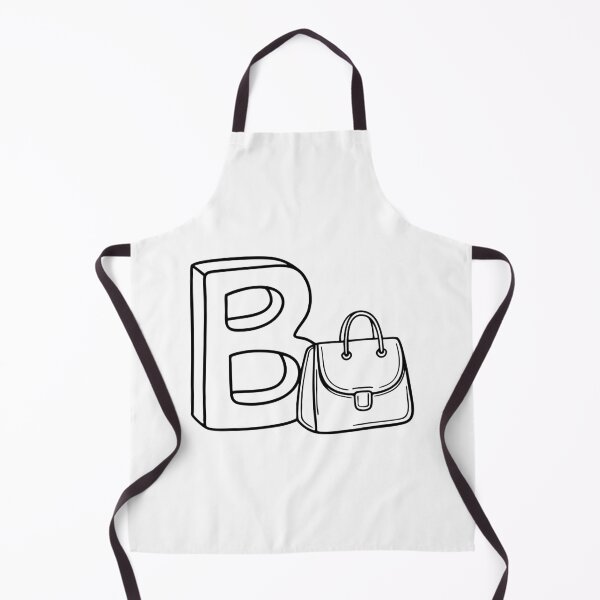 Item preview, An Illustration of Letter B Beside a Bag designed and sold by rasagamastore.