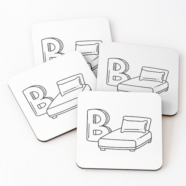 Item preview, Illustration of a Bed with Letter B Beside designed and sold by rasagamastore.