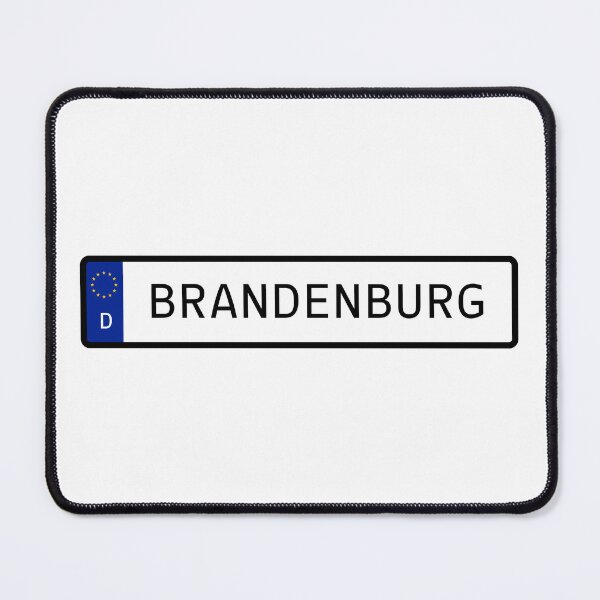 Item preview, Brandenburg Germany EU Number Plate designed and sold by PatchMerch.