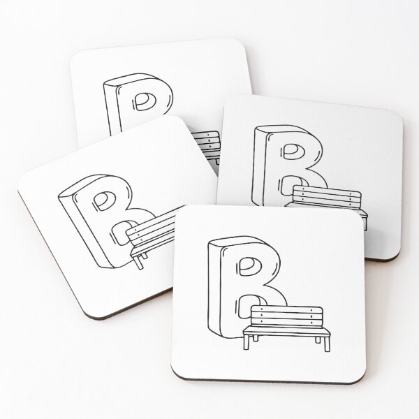 Item preview, An Illustration of a Bench Beside Letter B designed and sold by rasagamastore.