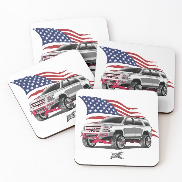 Item preview, patriotic american flag chevy tahoe designed and sold by NaquashM.