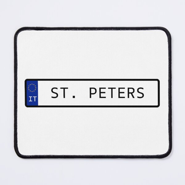 Item preview, St Peters Italy Number Plate designed and sold by PatchMerch.