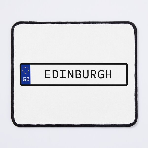 Item preview, Edinburgh United Kingdom Number Plate designed and sold by PatchMerch.
