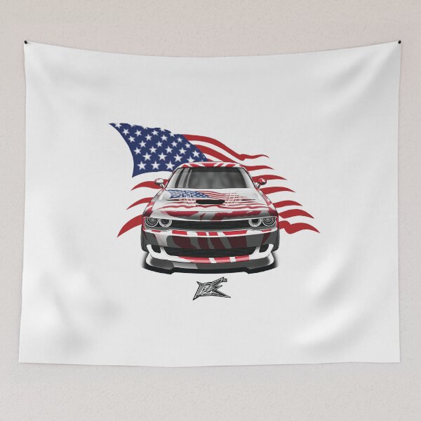 Item preview, patriotic american flag american muscle car coupe  designed and sold by NaquashM.