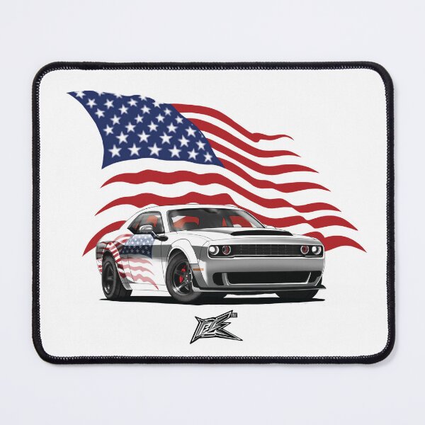 Item preview, patriotic american flag wide american muscle car coupe  designed and sold by NaquashM.