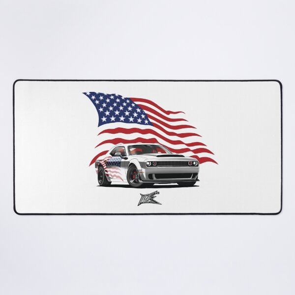 Item preview, patriotic american flag wide american muscle car coupe  designed and sold by NaquashM.