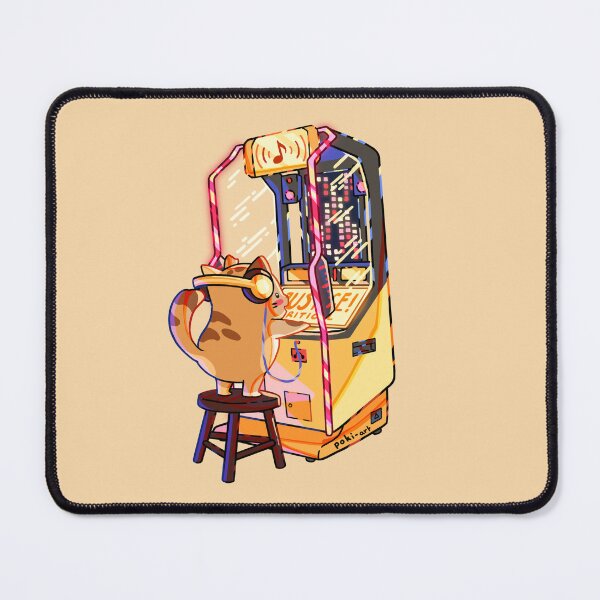 Item preview, cute cat playing japanese music arcade game - day version designed and sold by poki-art.