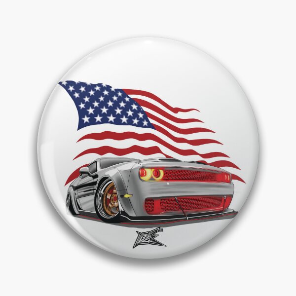 Item preview, patriotic american flag  stanced american muscle car coupe  designed and sold by NaquashM.