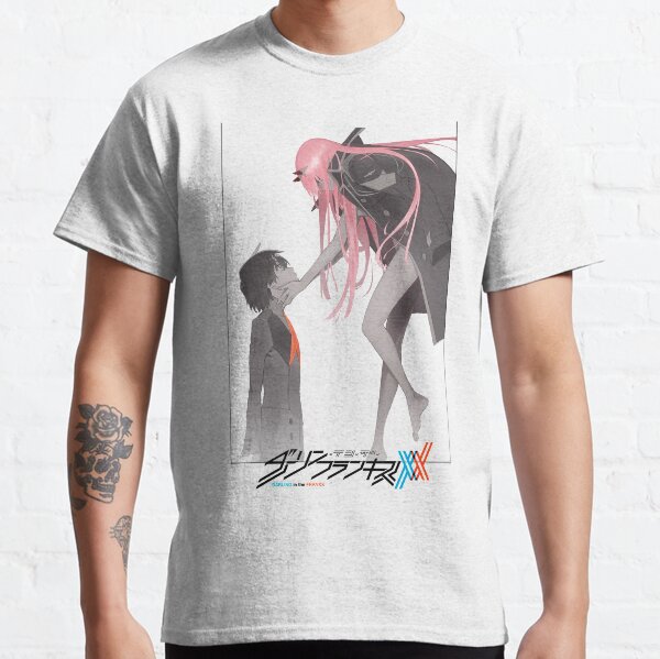 Darling in the Franxx Hiro and Zero Two logo Classic T-Shirt