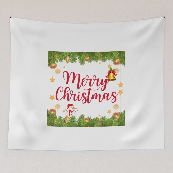 Item preview, Merry Christmas greeting with ornaments designed and sold by dans980.