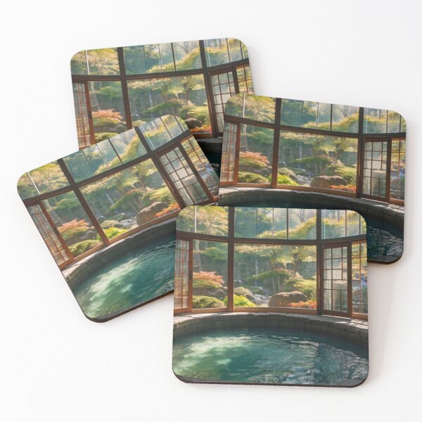 Item preview, Serenity at the Japanese Onsen designed and sold by BlareBlare.