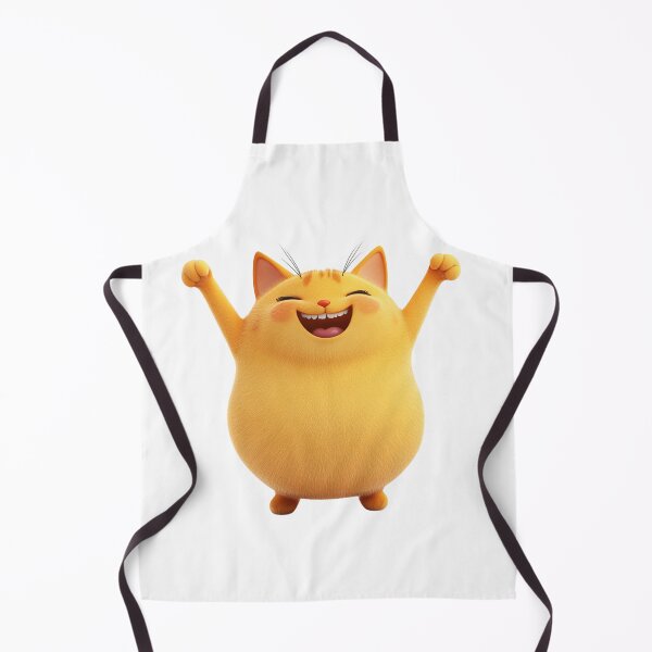 Item preview, Cheerful Yellow Cartoon Cat designed and sold by IllustrifyArts.