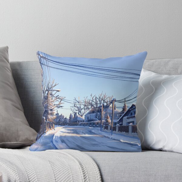 Item preview, suburban winter morning designed and sold by poki-art.
