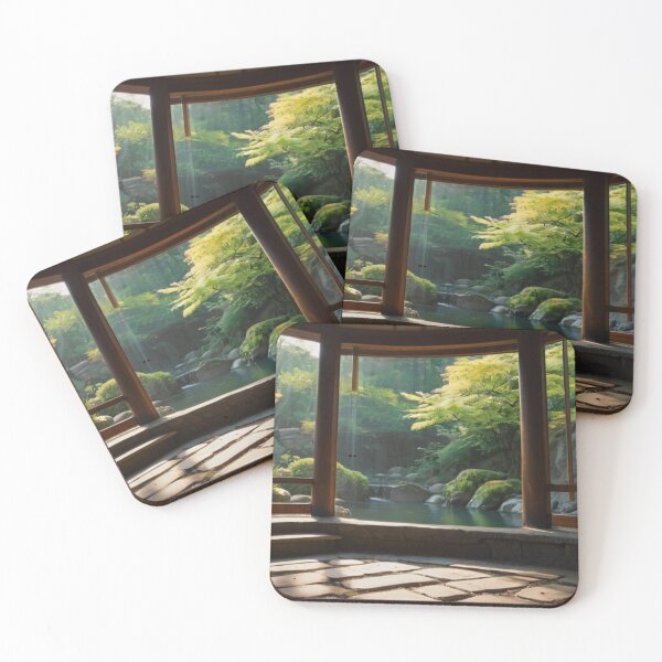 Item preview, Japanese Onsen with Nature’s Tranquility designed and sold by BlareBlare.