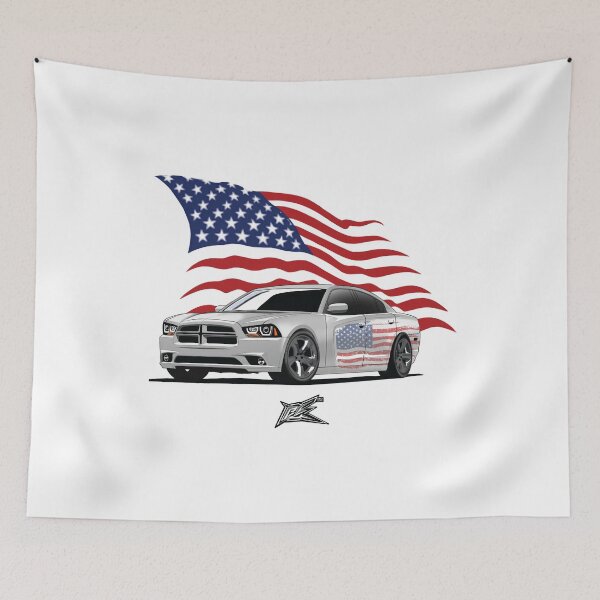 Item preview, patriotic american flag  stanced american muscle car sedan  designed and sold by NaquashM.