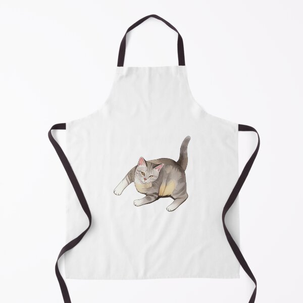 Item preview, Illustration of a Playful Grey Tabby Cat with Yellow Eyes designed and sold by kojinho.