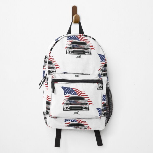 Item preview, patriotic american flag stanced american muscle car sedan front designed and sold by NaquashM.