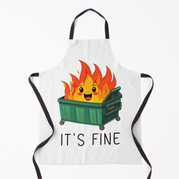 Item preview, It's Fine Dumpster Fire designed and sold by Kspirit Designs.