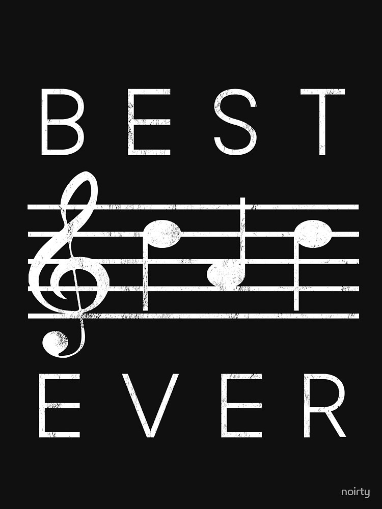 Best Dad Ever Music Notes Funny Fathers Day Gift by noirty