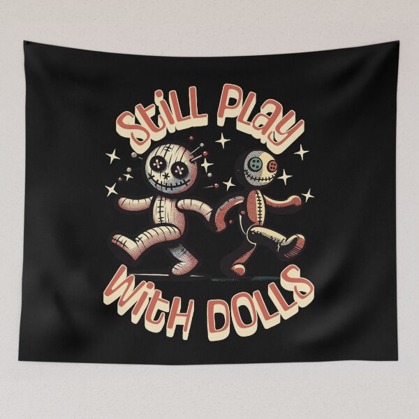 Item preview, Still Playing With Dolls Voodoo Doll Halloween designed and sold by LuminOrb.