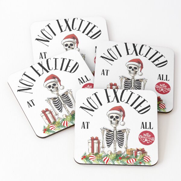 Item preview, Sarcastic Christmas Skeleton Santa Not Excited At All designed and sold by KeepYourShirt.