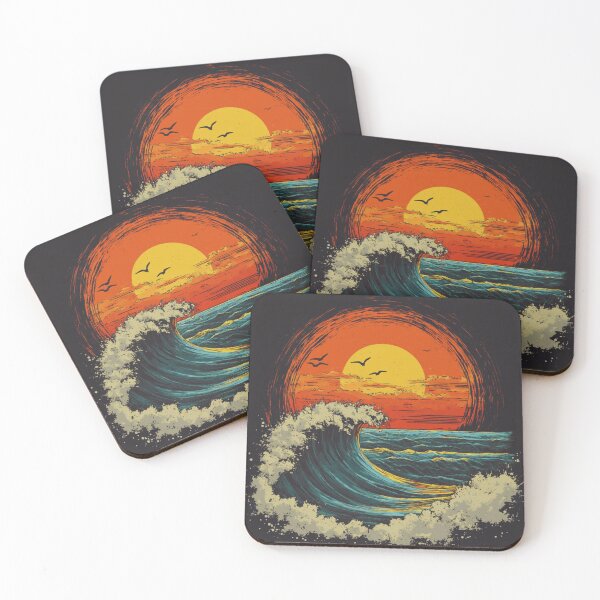 Item preview, Sea waves at a beautiful sunset designed and sold by alek06.