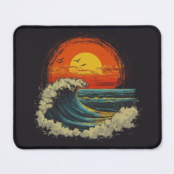 Item preview, Sea waves at a beautiful sunset designed and sold by alek06.