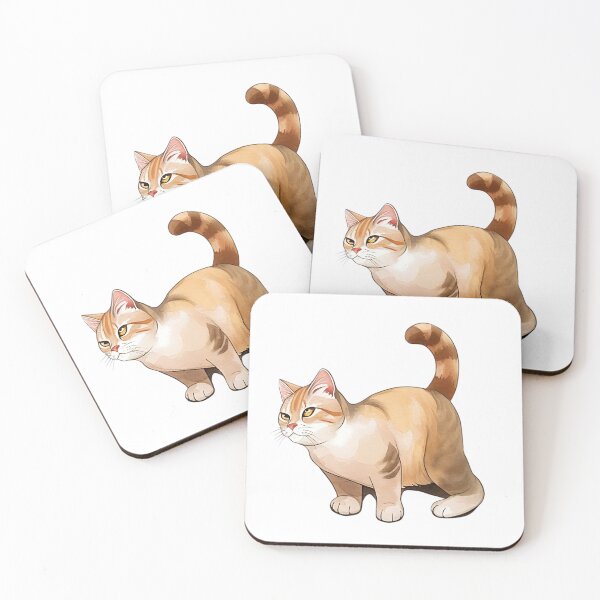 Item preview, Illustration of a Cute Ginger Tabby Cat with Curious Expression designed and sold by kojinho.