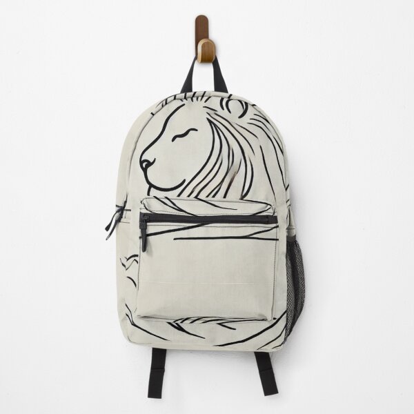 Item preview, Majestic Lion in Minimalist Line Art with Mountain Landscape designed and sold by thoratsdesign.