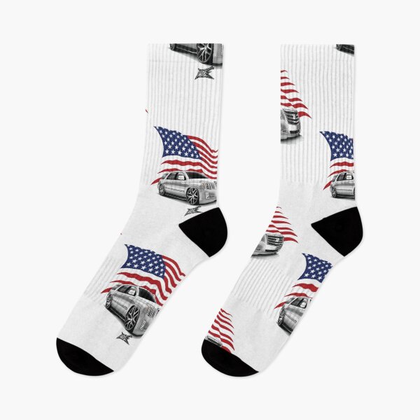 Item preview, patriotic american flag low escalade white  designed and sold by NaquashM.