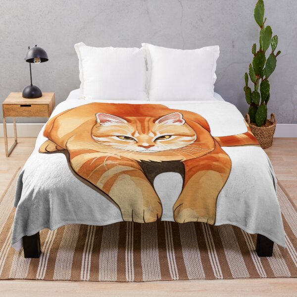 Item preview, Illustrated Ginger Cat in a Pouncing Position designed and sold by kojinho.