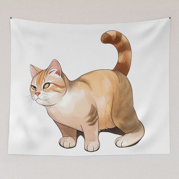 Item preview, Illustration of a Cute Ginger Tabby Cat with Curious Expression designed and sold by kojinho.