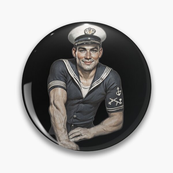 Item preview, Hello Sailor Navy Gay Pride Graphic Design designed and sold by ItsAKinkThing.