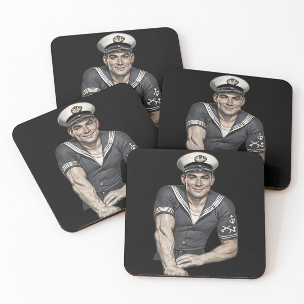 Item preview, Hello Sailor Navy Gay Pride Graphic Design designed and sold by ItsAKinkThing.