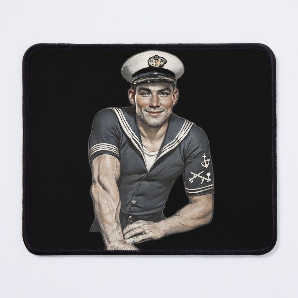 Item preview, Hello Sailor Navy Gay Pride Graphic Design designed and sold by ItsAKinkThing.