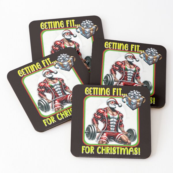 Item preview, Fit Santa Christmas Workout Design designed and sold by SportyAndArtful.