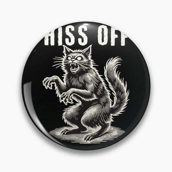 Item preview, Hiss Off Angry Cat Humor Halloween designed and sold by LuminOrb.