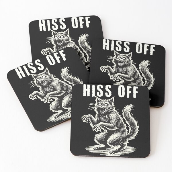 Item preview, Hiss Off Angry Cat Humor Halloween designed and sold by LuminOrb.