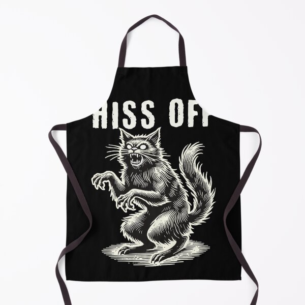 Item preview, Hiss Off Angry Cat Humor Halloween designed and sold by LuminOrb.