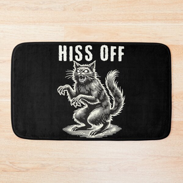 Item preview, Hiss Off Angry Cat Humor Halloween designed and sold by LuminOrb.