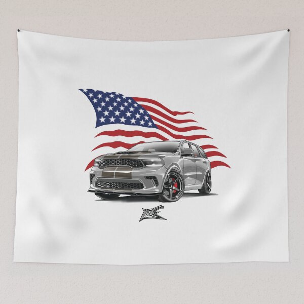 Item preview, patriotic american flag supercharged american muscle truck  designed and sold by NaquashM.