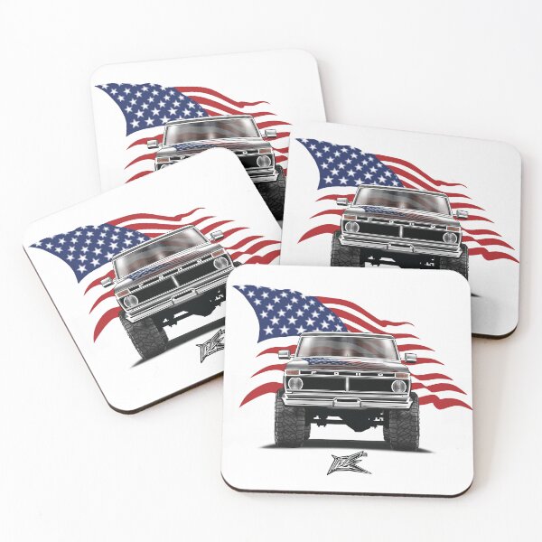 Item preview, patriotic american flag ford dentside obs truck designed and sold by NaquashM.